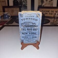 Crams Township | New York Railroad Map | Pocket Map | 1892 Map | Vintage | Rare picture
