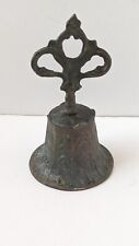 Antique Bronze Monastery Mission Hand Bell with Tongue for Ringing 5 1/2
