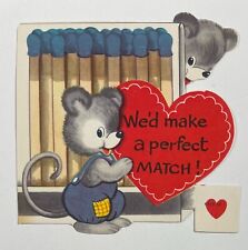 Vintage Valentine Card Perfect Match picture