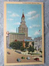 Vintage Travelers Tower, Hartford, Connecticut Postcard 1945 picture