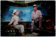 Postcard Humphrey Bogart - The African Queen - Movieland Wax Museum, California picture
