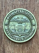 E96 NYPD Intelligence Division New York Police Challenge Coin picture