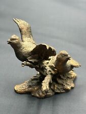 Avon Fine Collectibles 1986 Bronze Quail Bird Figurine picture