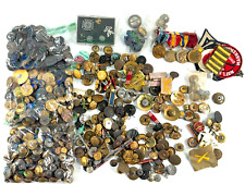 HUGE (500+) Pins Buttons Medals Patches WW1 WW2 army navy military KOREA Vietnam picture