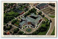 1944 Aerial View Hotel Roanoke Building Roanoke Virginia VA Vintage Postcard picture