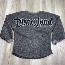 Disney Parks Spirit Jersey Sweater XS Gray Black Disneyland Resort Sherpa picture