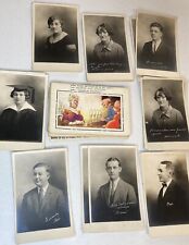 Lot of 60+ ANTIQUE Postcards Early 1900s Mix of Student Portraits & Comic Humor picture