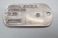 Korean War 1953 Army Officer Jewish Dog Tag T 53 - VERY RARE picture