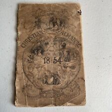 RARE Civil War Era American Tract Family Christian Almanac c1854 picture