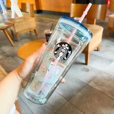 Starbucks Korea Glass Rat year zodiac sequins double-layers Glass Tumbler 20oz picture