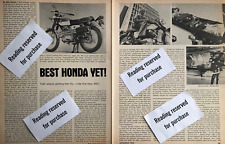 Vintage 1968 Honda 350 motorcycle performance original article A056 *free ship picture