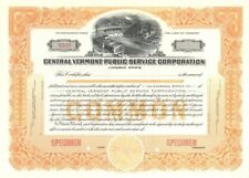 Central Vermont Public Service Corp. - Specimen Stock Certificate - Specimen Sto picture