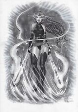 Psylocke pinup Flavio SILVA original art Marvel Comics X-Men picture