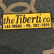 VTG The Tiberti Co Fence Tin Metal Scioto Sign Embossed 4”x12” Mancave Las Vegas picture