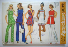 70's SPORT tennis tunic pants shorts pattern 9408 size 12 picture