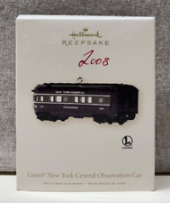 🔥HALLMARK 2008 NEW YORK CENTRAL OBSERVATION CAR LIONEL TRAINS ORNAMENT🔥 picture