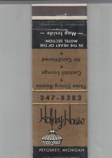 Matchbook Cover Holiday House Restaurant Petoskey, MI picture