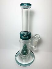 9.5'' Inch Beautiful and Heavy  Glass Water Bong Bubbler Hookah With Glass Bowl picture