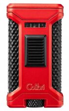 Colibri Ascari Triple Jet Torch Flame Angled Cigar Lighter Metallic Red LI250T4 picture