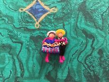 1 Peruvian Tiny Minature Worry Dolls 1.5” Pin NEW picture