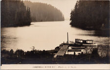 Campbell River BC Forbes Landing Campbell Lake c1929 Twidle RPPC Postcard F66 picture