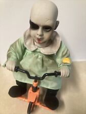 Haunted Hollow Big Lots Creepy Animated Toddler on Tricycle Halloween Scary picture