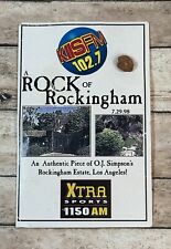 Vintage KIISFM Los Angeles OJ Simpson Estate Rock Of Rockingham Promo 1998 NOS picture