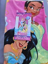 Princess Beach Bath Towel Ariel Belle Cinderella Jasmine Rapunzel Tiana picture