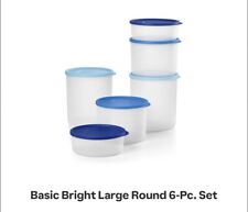 Exclusive Offer TUPPERWARE BASIC BRIGHT LARGE ROUND CONTAINERS SET New picture