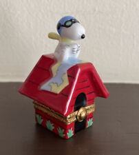 Limoges Artoria LE Snoopy Red Baron Charles Schulz Vintage picture