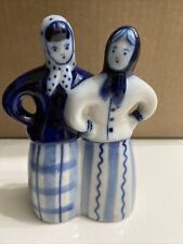Vintage Porcelain Figurine Russian Peasant Handpainted in USSR picture