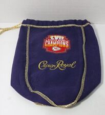 KC Kansas City Chiefs Crown Royal Bag Superbowl LVII Champions purple whiskey picture