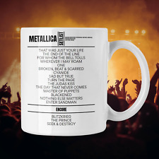 Metallica Manchester February 26, 2009 Replica Setlist Mug picture