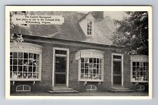 Williamsburg VA- Virginia, The Capitol Restaurant, Vintage c1949 Postcard picture