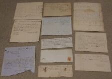 11 Misc Estate & Receipt Handwritten Documents Dated 1823-1868 picture
