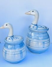 Vintage Louisiana Geese Stoneware Canisters picture
