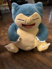 Pokemon Snorlax Stuffed Plush 10” Laughing Smiling Happy picture