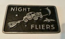 Original Vintage Night Fliers Hot Rod Car Club Plaque Excellent condition picture