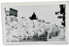 RPPC The Year Of The Big Snow. Hurly Wisconsin. Real Photo Blizzard Postcard picture