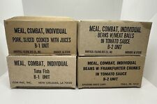 Rare Vintage US Army Military Lot Of 4 1980’s Individual Combat Meal B Unit MRE picture