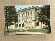 Postcard Pawtucket RI High School Providence County Rhode Island Berger Bros. picture