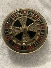 Realistic Estee Lauder Gold Tone Rhinestone Roulette Wheel  Compact picture