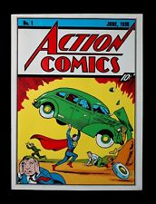 Vintage original 1970's DC Action Comics 1 Superman comic book cover art poster picture
