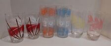 Vintage Mixed Lot of Mid-Century Modern Barware/Tumblers Set of 6 picture