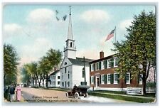 1912 Custom House And Methodist Church Kennebunkport Maine ME Posted Postcard picture