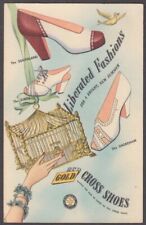 Liberated Fashions Gold Red Cross Shoes Hamilton Lapp New Haven CT postcard 1946 picture