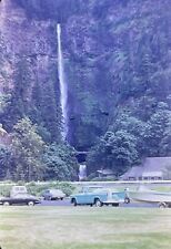 c1960s~Multnomah Falls~Oregon OR~Lodge~Cars~Vintage 35mm Slide picture