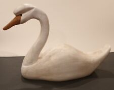 Swan Wooden Hand Carved/ Painted Decoy Patrick Guire '97 Canada 19