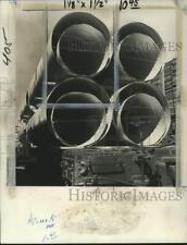 1973 Press Photo Hel-Cor drainage pipe for the Trans Alaska Oil Pipeline project picture