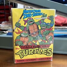 1990 TOPPS TEENAGE MUTANT NINJA TURTLES 2nd SERIES  48 PACK BOX With Poster picture